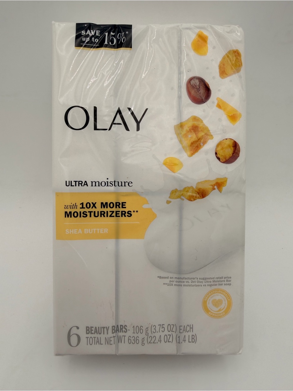 Olay Ultra Moisture Shea Butter Beauty Bars - 6 bars 3.75 oz each